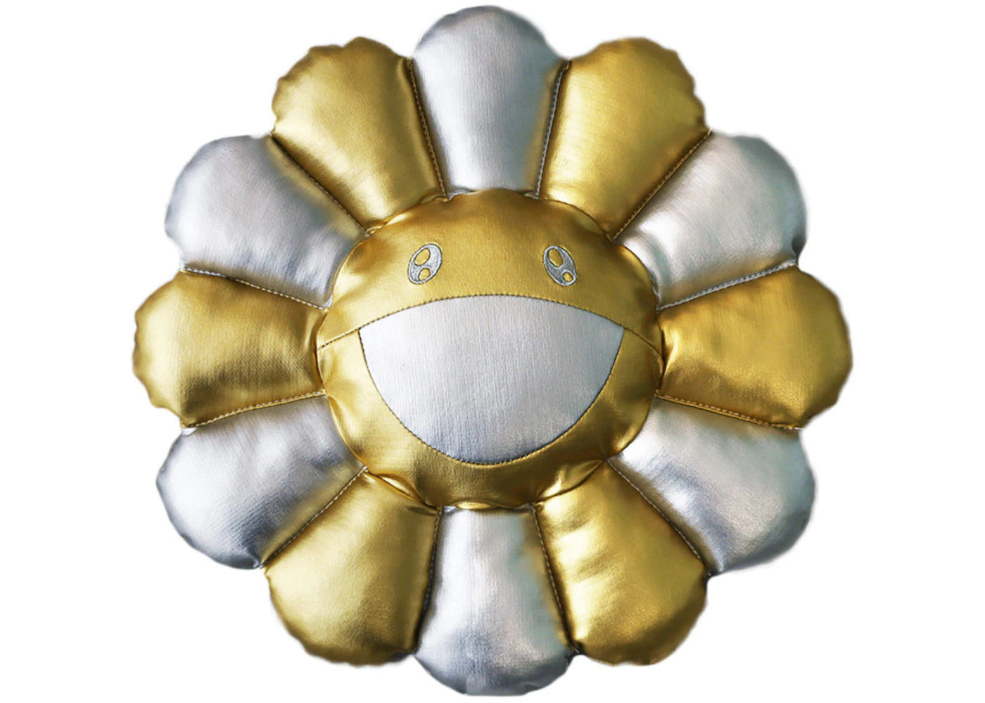 Takashi Murakami Flower Plush 30cm Silver/Gold