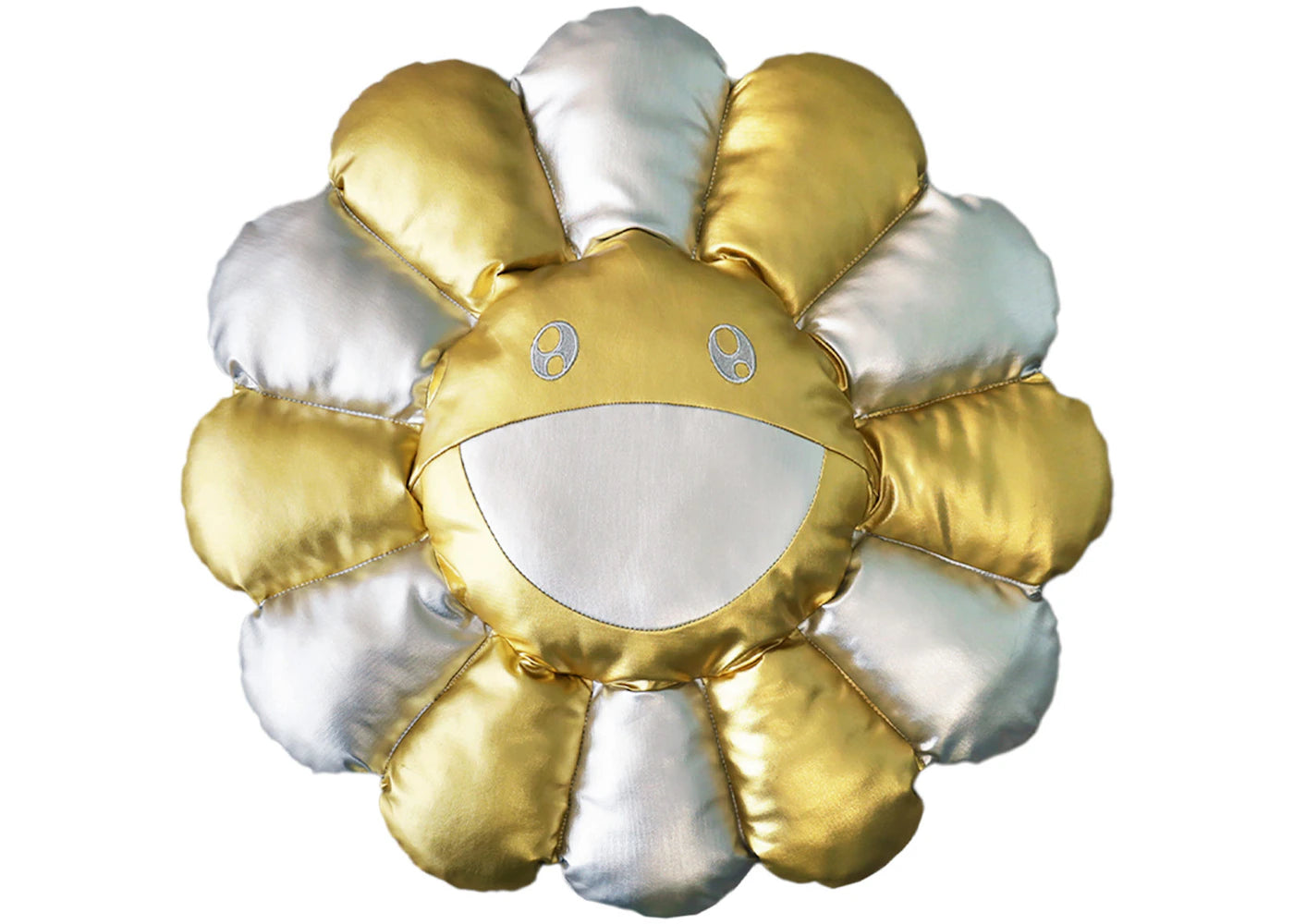 Takashi Murakami Flower Plush 60cm Silver/Gold