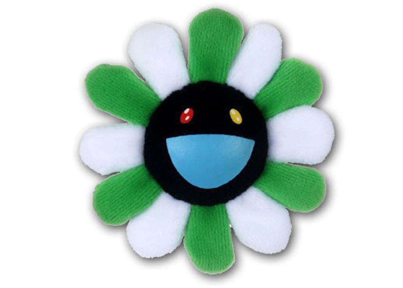 Takashi Murakami Flower Plush Pin Green/White