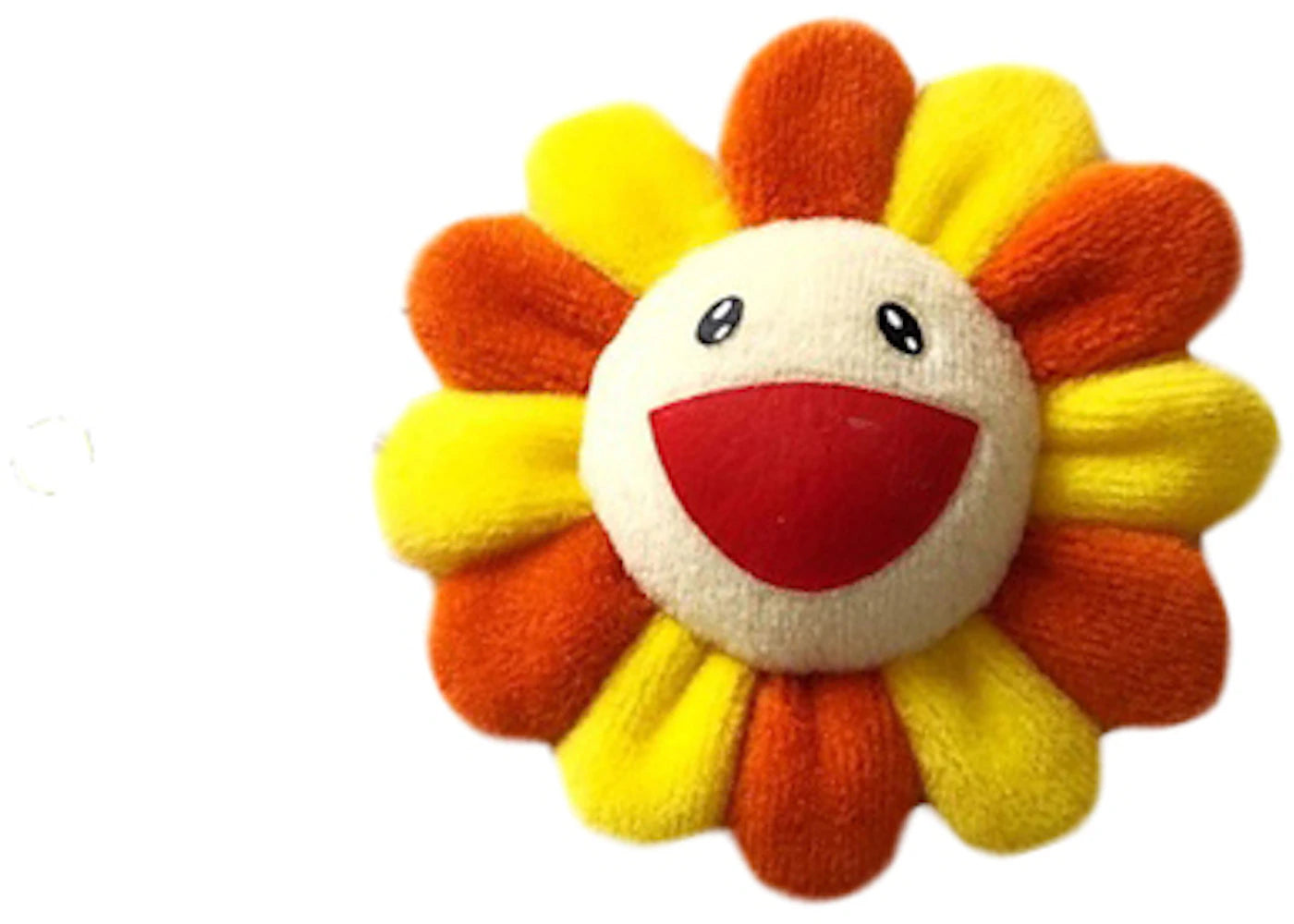 Takashi Murakami Flower Plush Pin Yellow/Orange