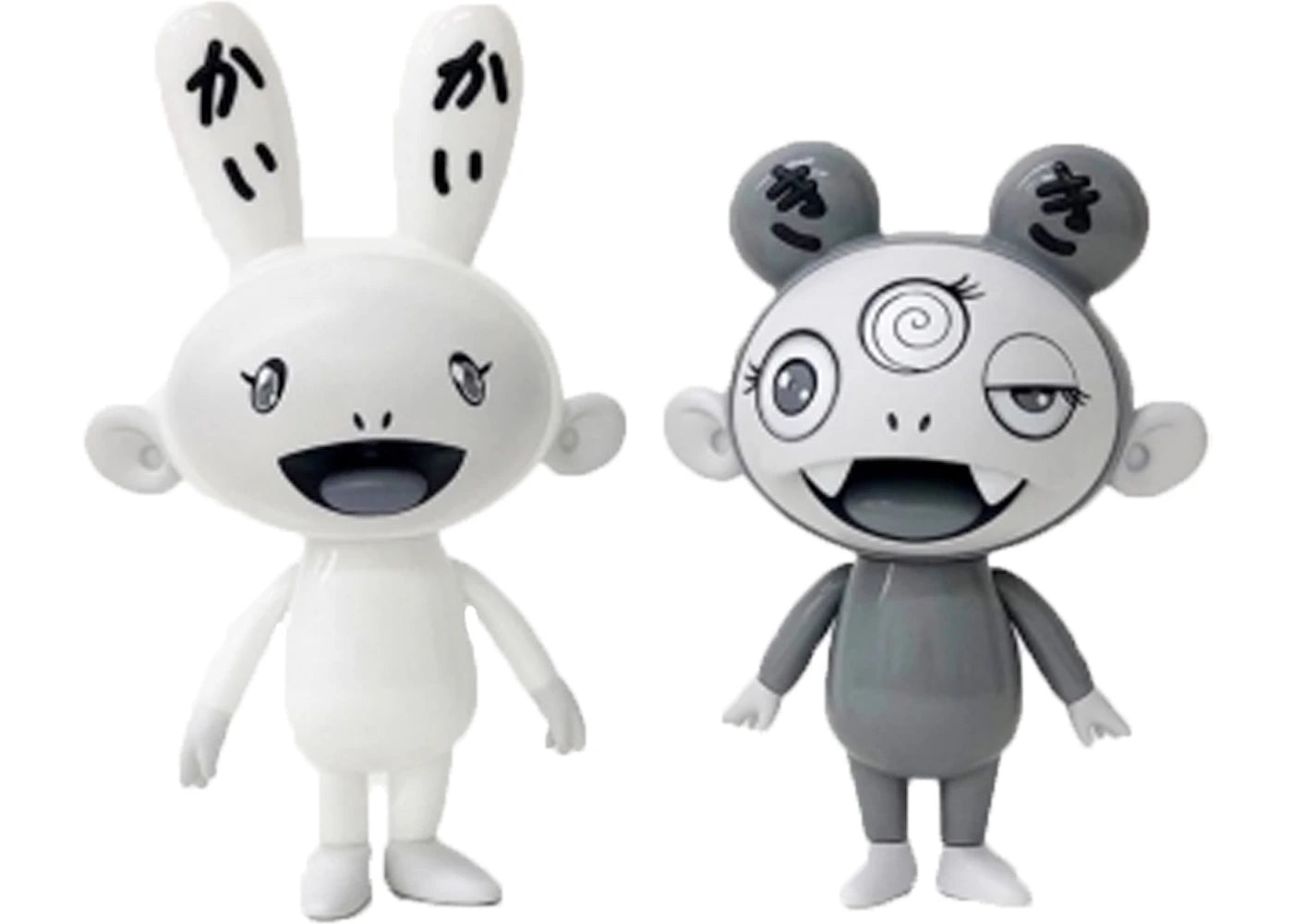 Takashi Murakami KAIKAI and KIKI PVC Figure Black/White