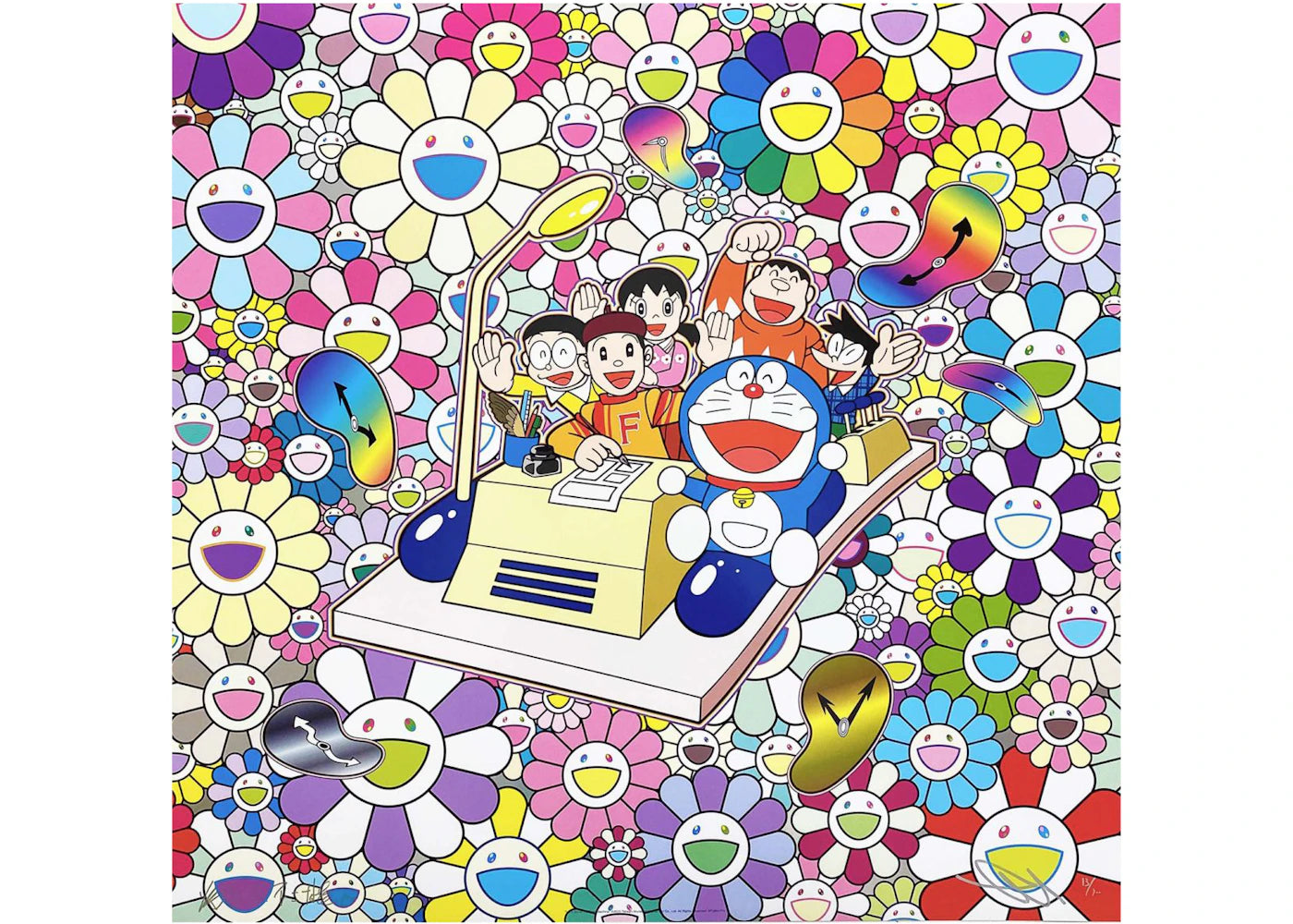 Takashi Murakami Let's go with a time machine Print (Signed, Edition of 300)