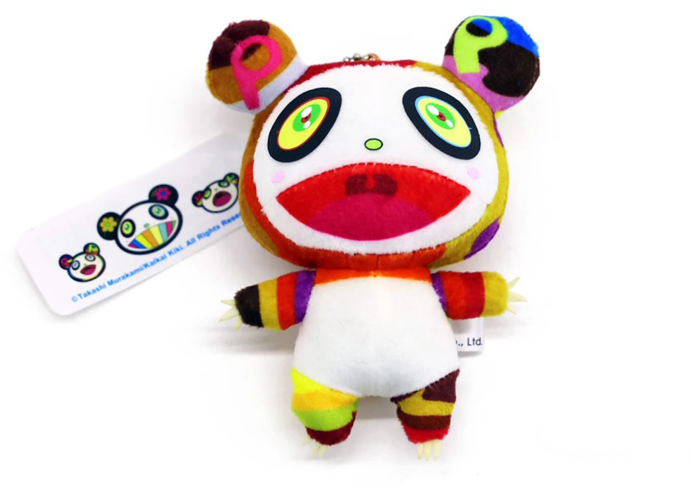 Takashi Murakami Mini Panda Cub Plush Keychain Multi