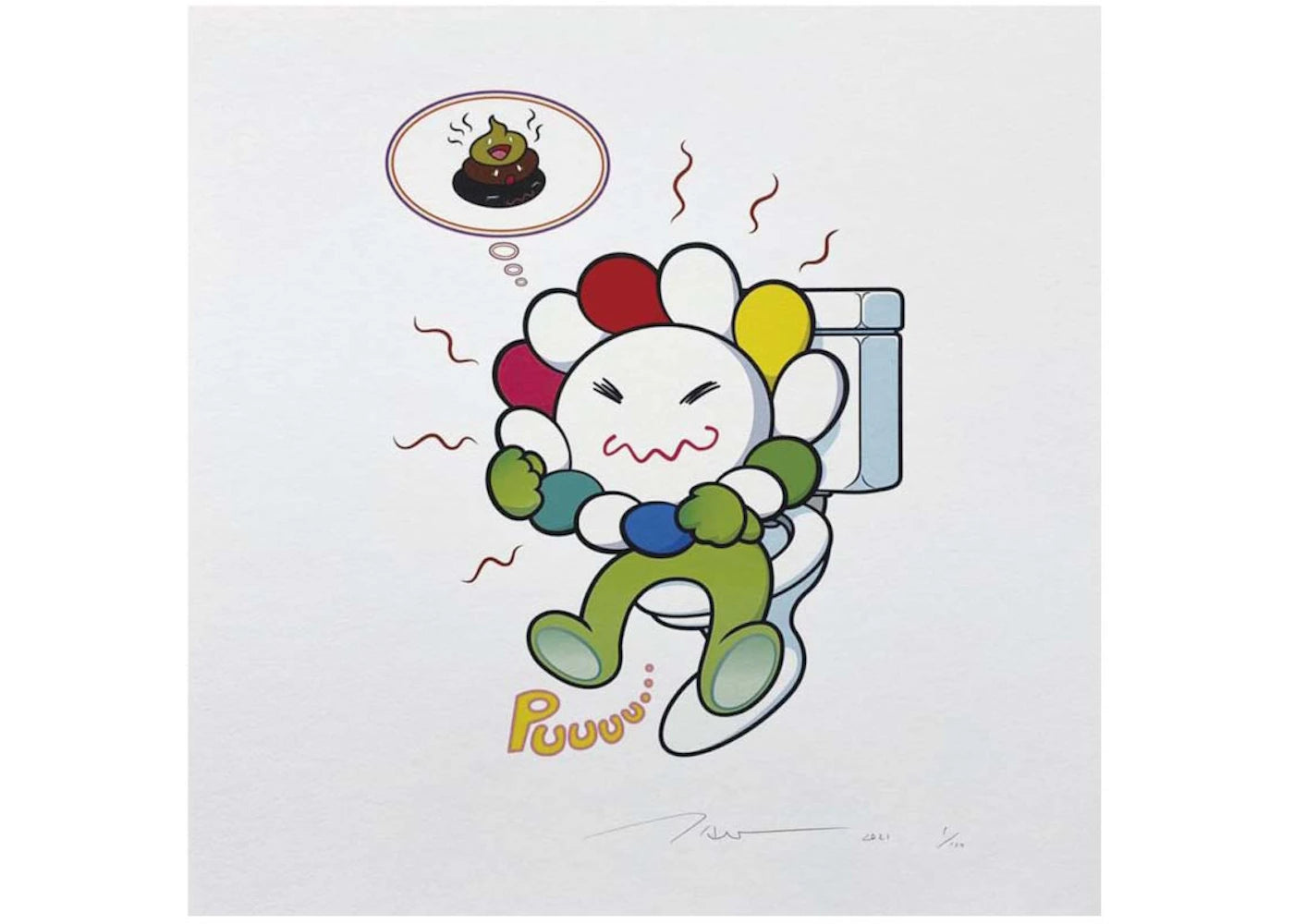 Takashi Murakami Puuuu Print (Signed, Edition of 100)