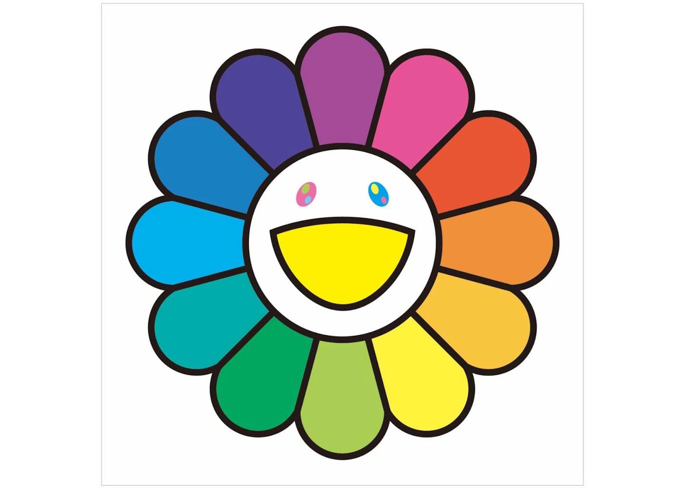 Takashi Murakami Rainbow Flower Print (Signed, Edition of 100)