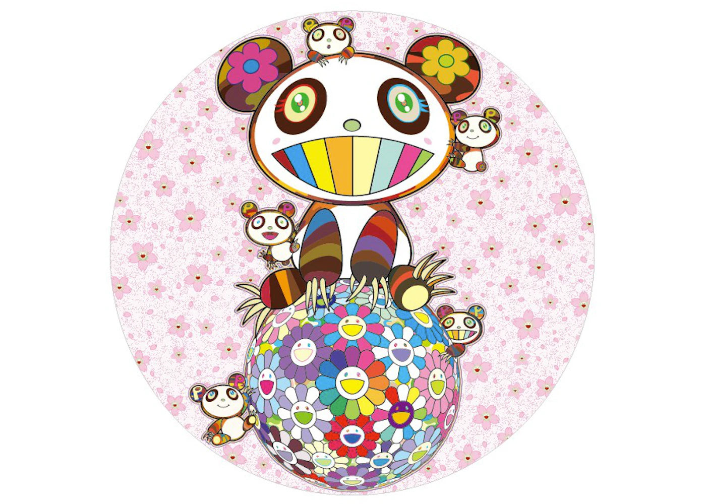 Takashi Murakami Sakura (Cherry Blossom) and Panda Print (Signed, Edition of 300)