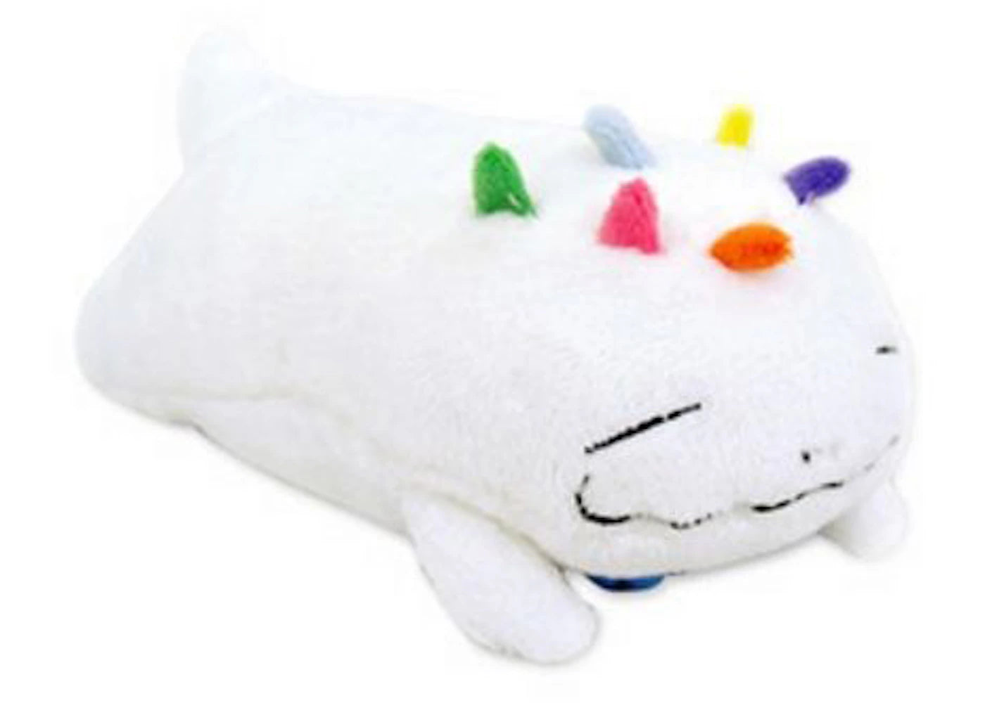 Takashi Murakami Shacho Fluffy Plush White