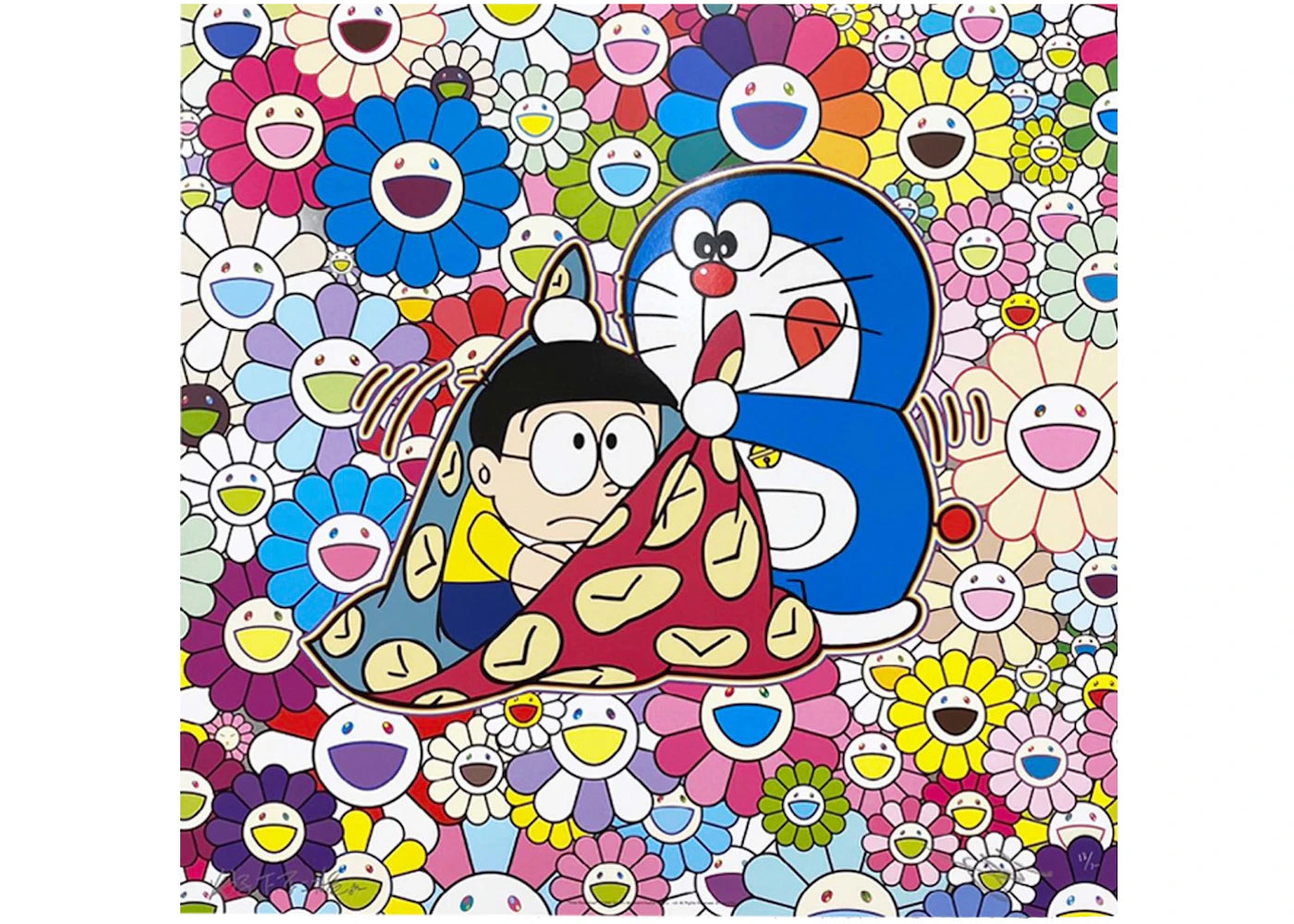 Takashi Murakami Time Furoshiki Print (Signed, Edition of 300)