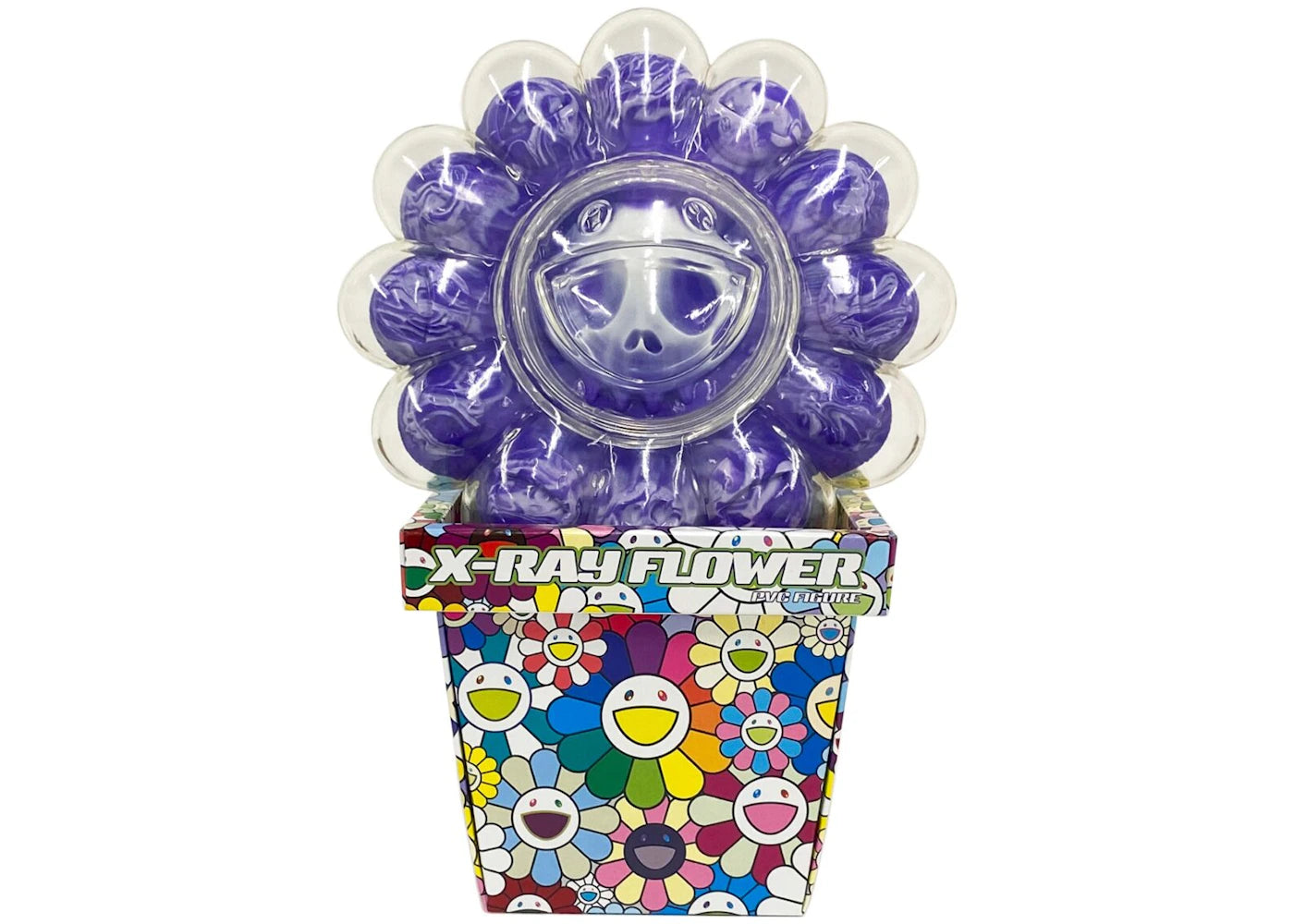 Takashi Murakami X-Ray Flower Figure Purple