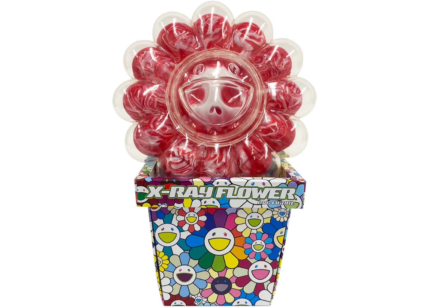 Takashi Murakami X-Ray Flower Figure Red