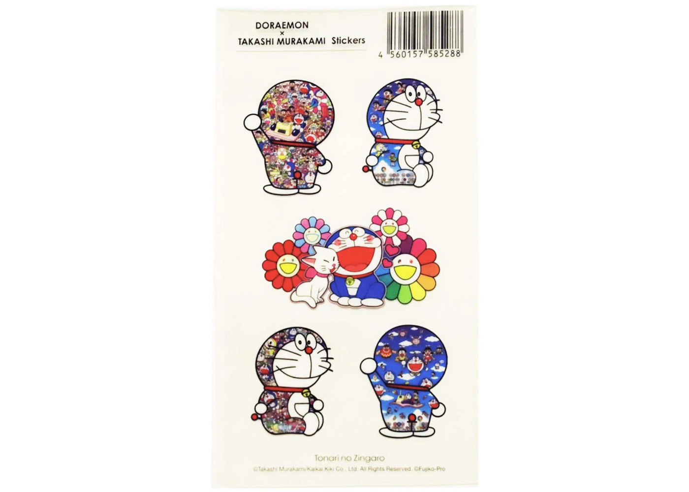 Takashi Murakami x Doraemom B Clear Sticker