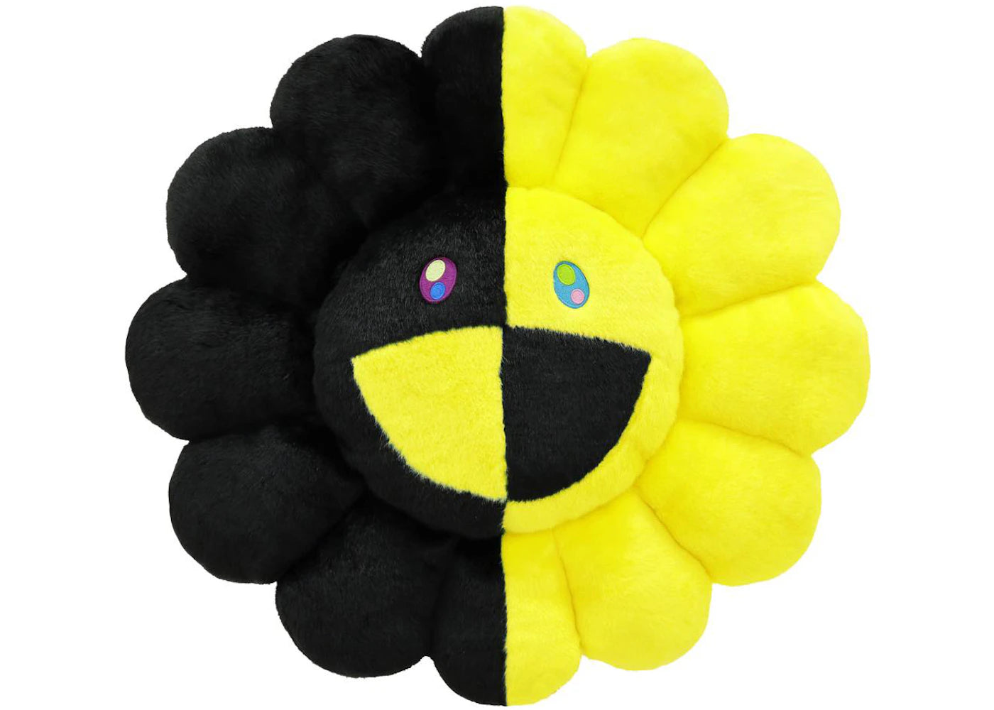 Takashi Murakami x HIKARU Collaboration Flower Plush 1M Black/Yellow