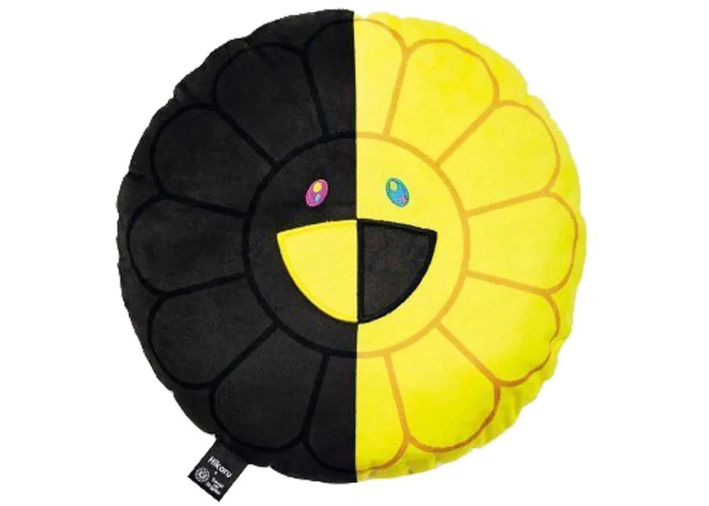 Takashi Murakami x Hikaru x Smart Magazine Flower Plush 30CM Black/Yellow