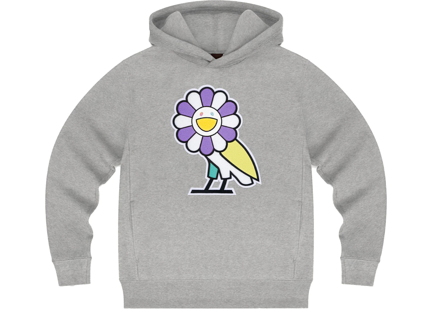 Takashi Murakami x OVO Surplus Flower Owl Hoodie Heather Grey