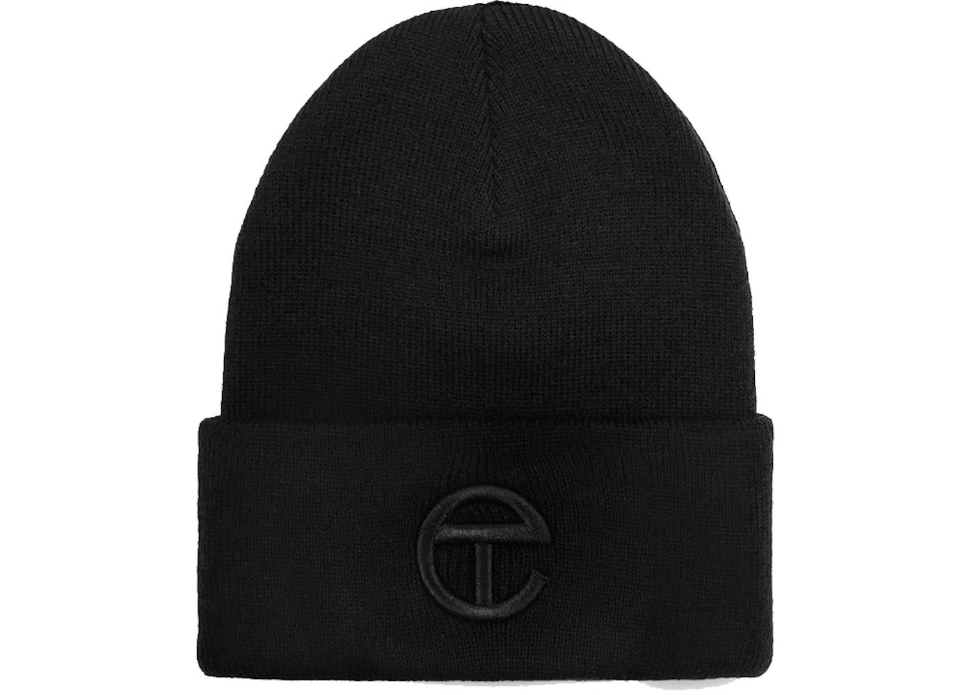 Telfar Beanie Embroidered Black/Black