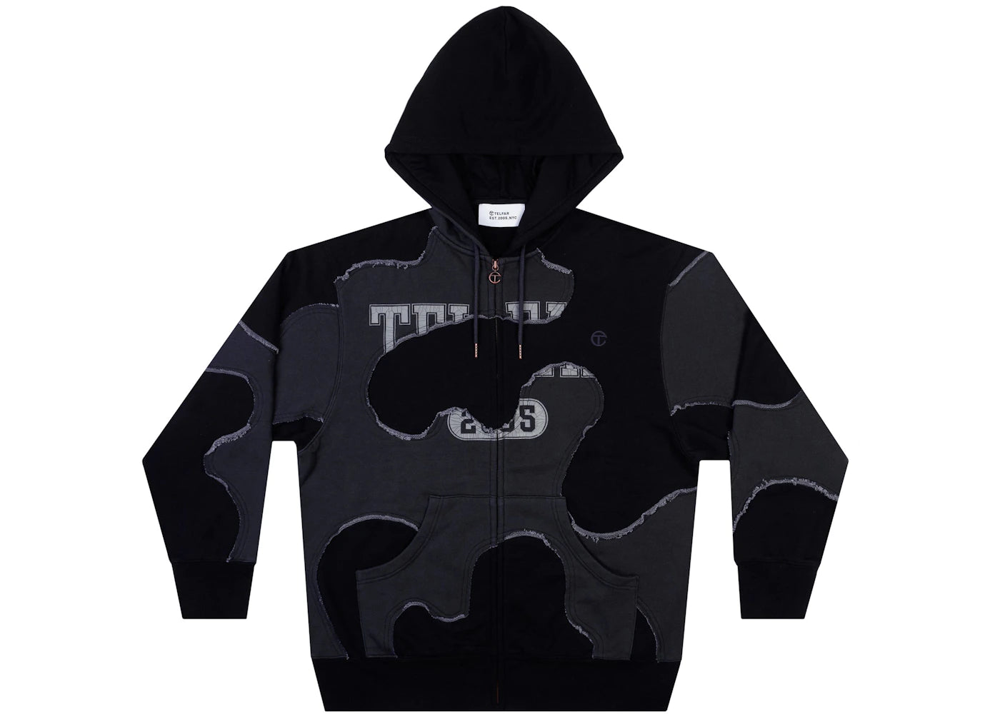 Telfar Camo Hoodie Black/Off-Black