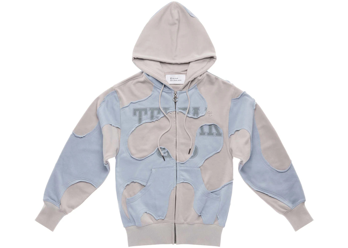 Telfar Camo Hoodie Blue/Bone