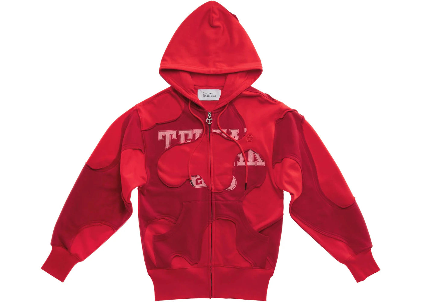 Telfar Camo Hoodie Red