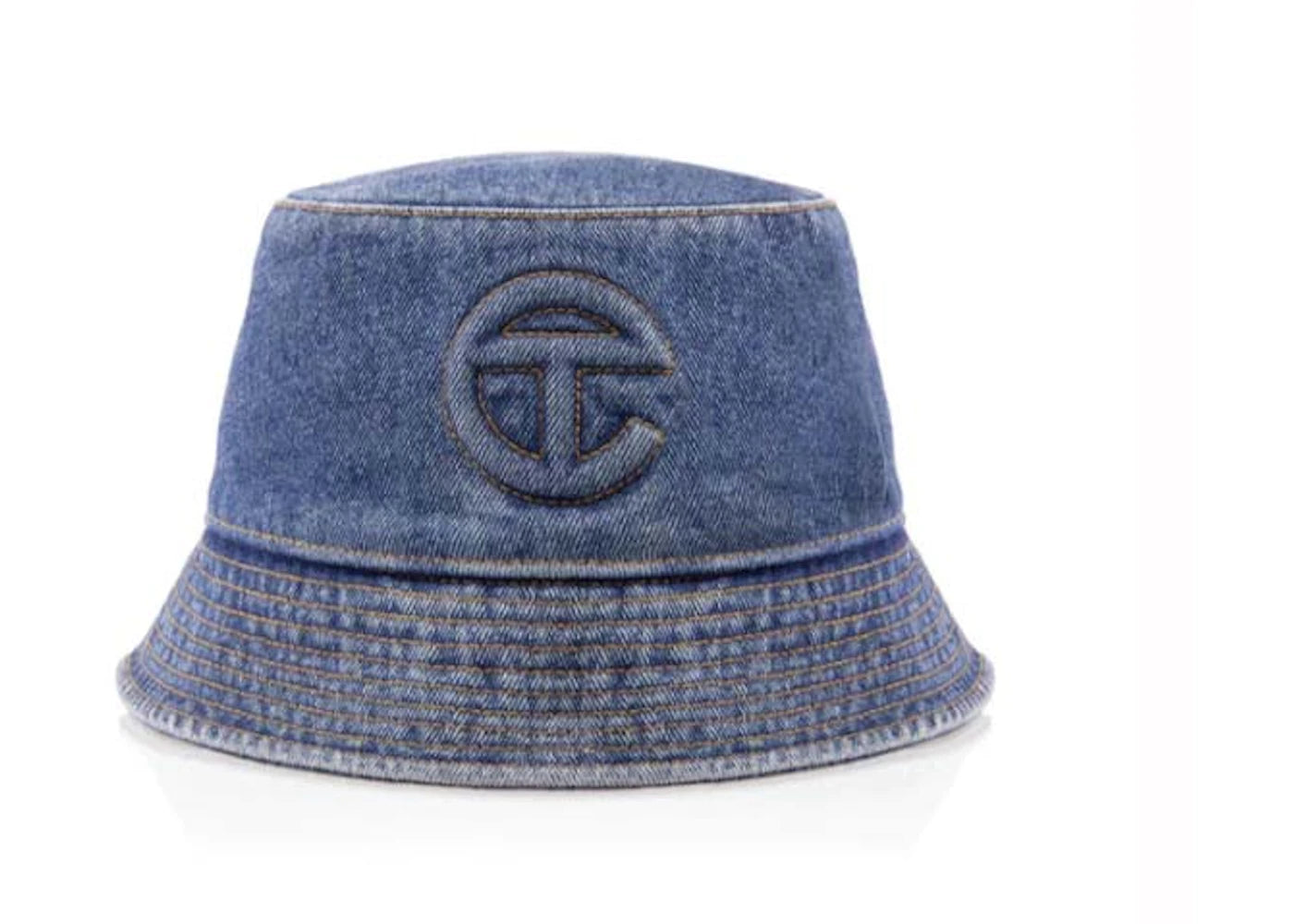 Telfar Denim Bucket Hat Blue