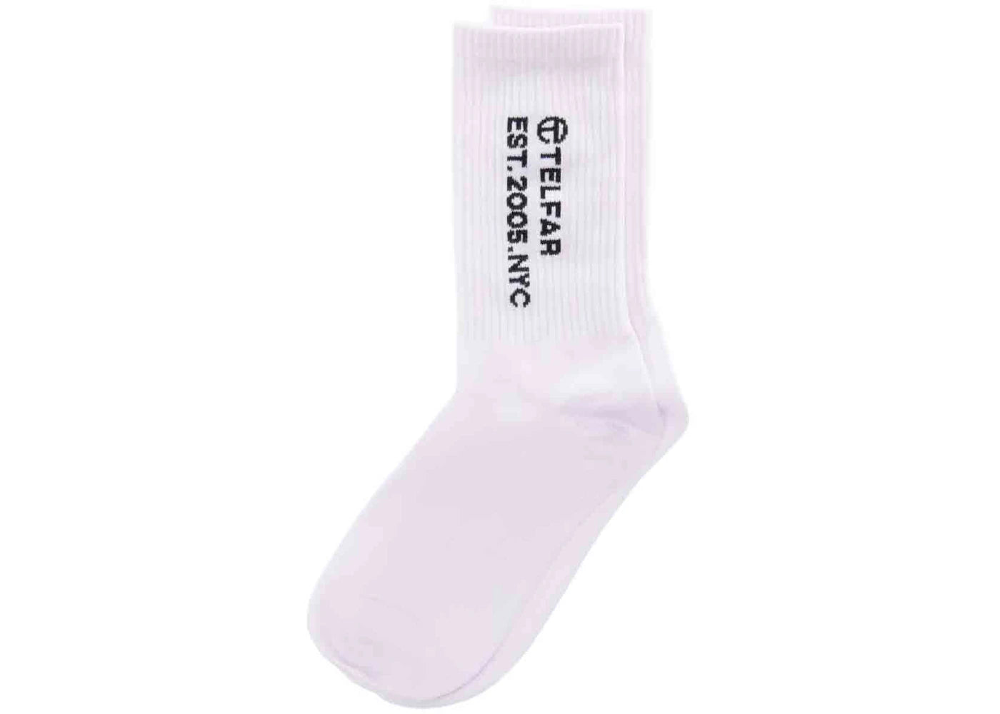 Telfar EST. 2005 Logo Socks White