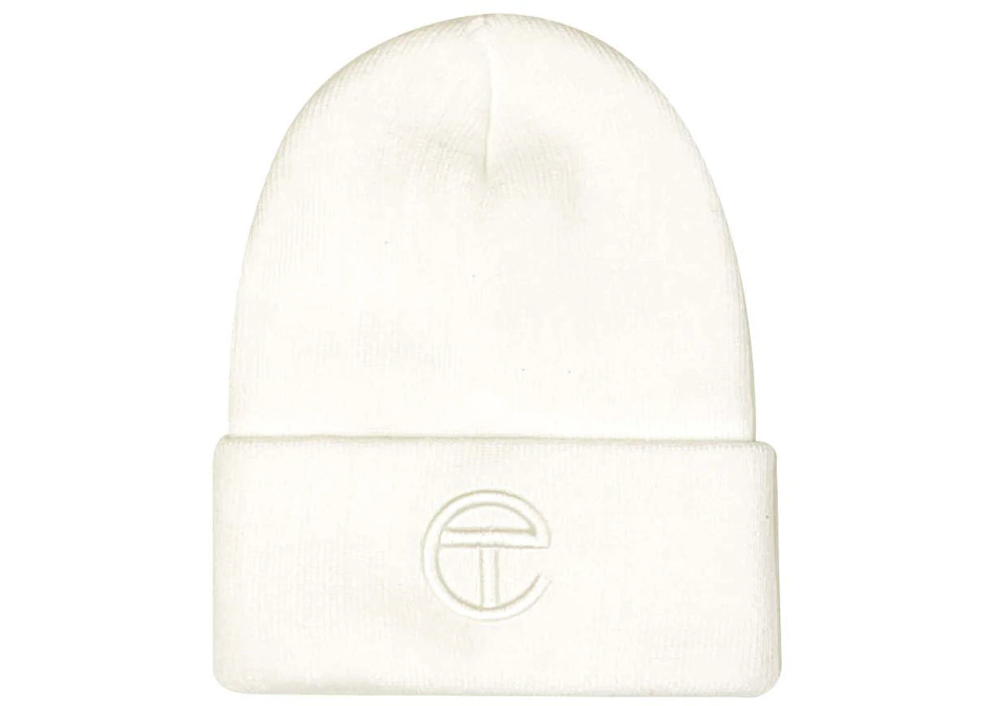 Telfar Embroidered Beanie White/White