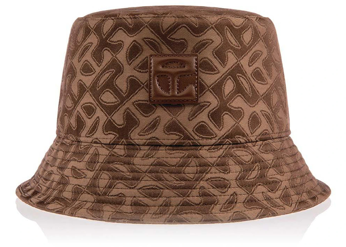 Telfar Jacquard Bucket Hat Tan Monogram