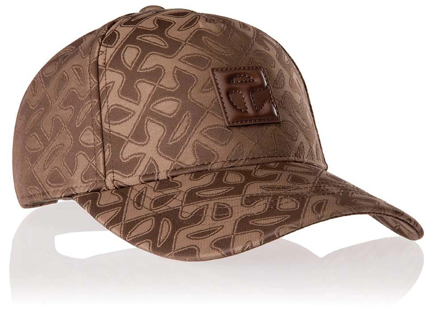 Telfar Jacquard Logo Hat Tan Monogram