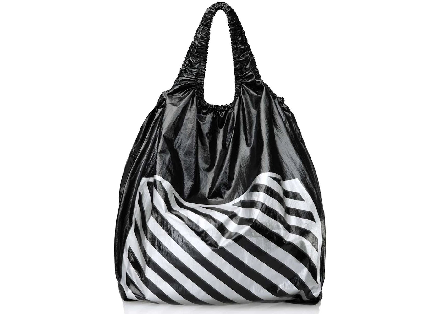 Telfar Jumbo Liquor Store Plastic Bag Black