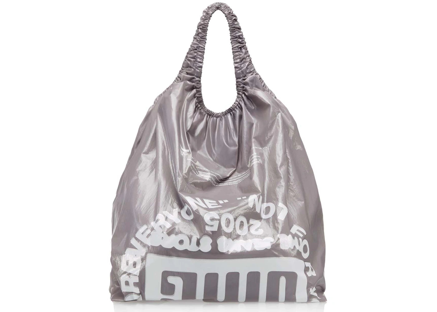 Telfar Jumbo OMG Plastic Bag Grey