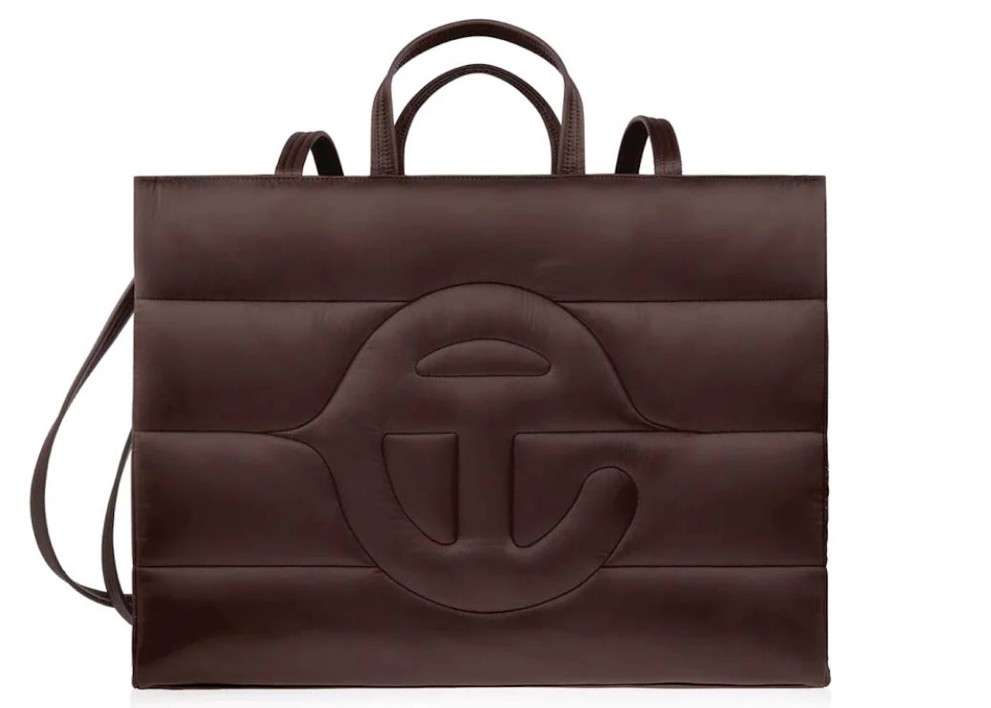 Telfar Large Puff Shopper Chocolate