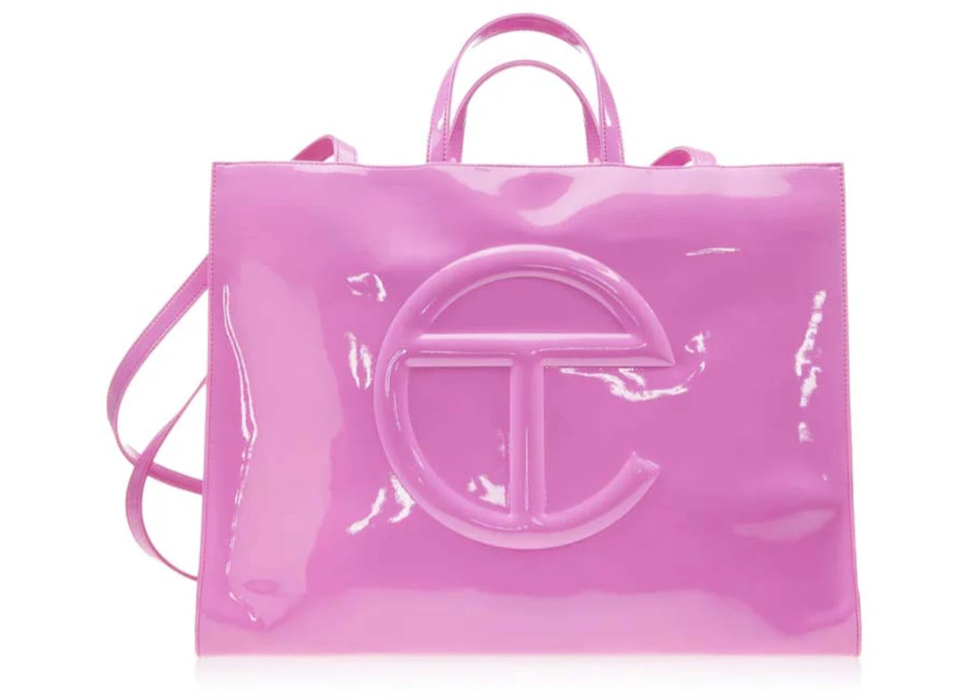 Telfar Large Shopping Bag Pink Patent