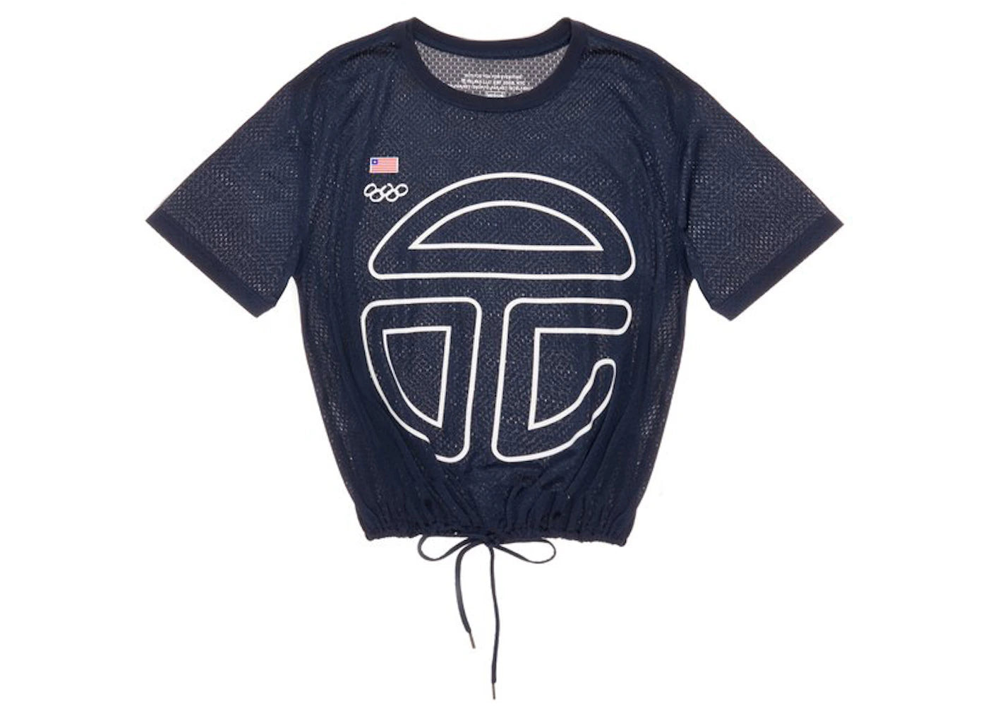 Telfar Liberia Mesh Drawstring T Navy