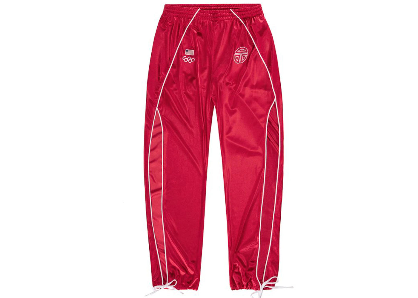 Telfar Liberia Split Track Pant Red