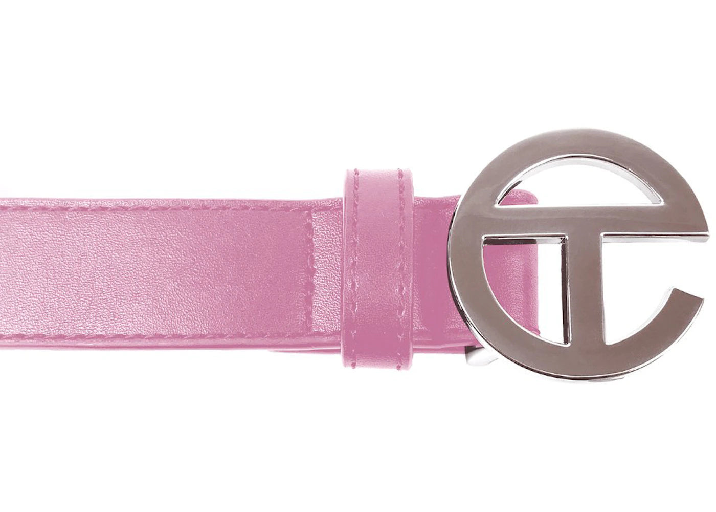 Telfar Logo Belt Bubblegum