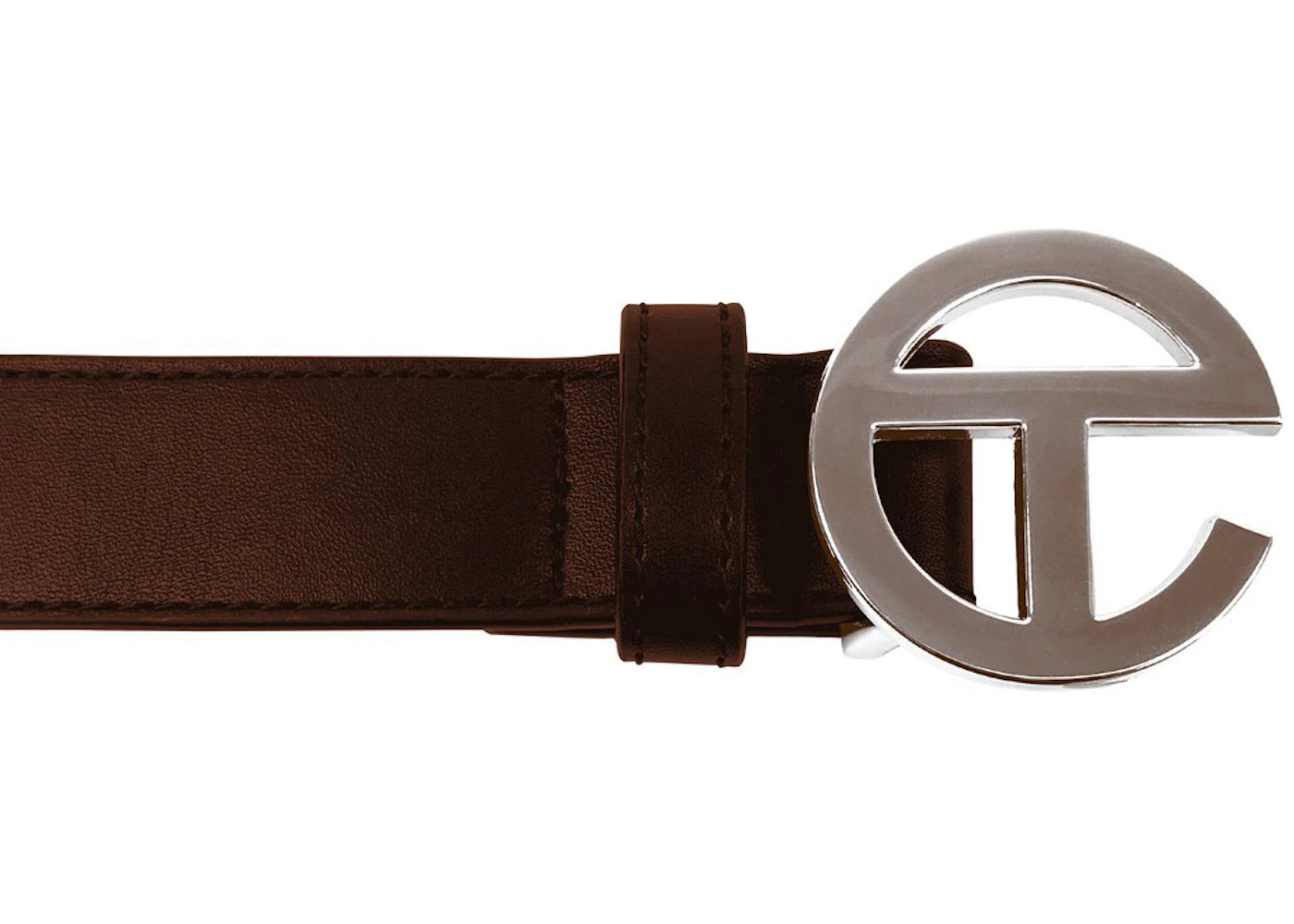 Telfar Logo Belt Chocolate