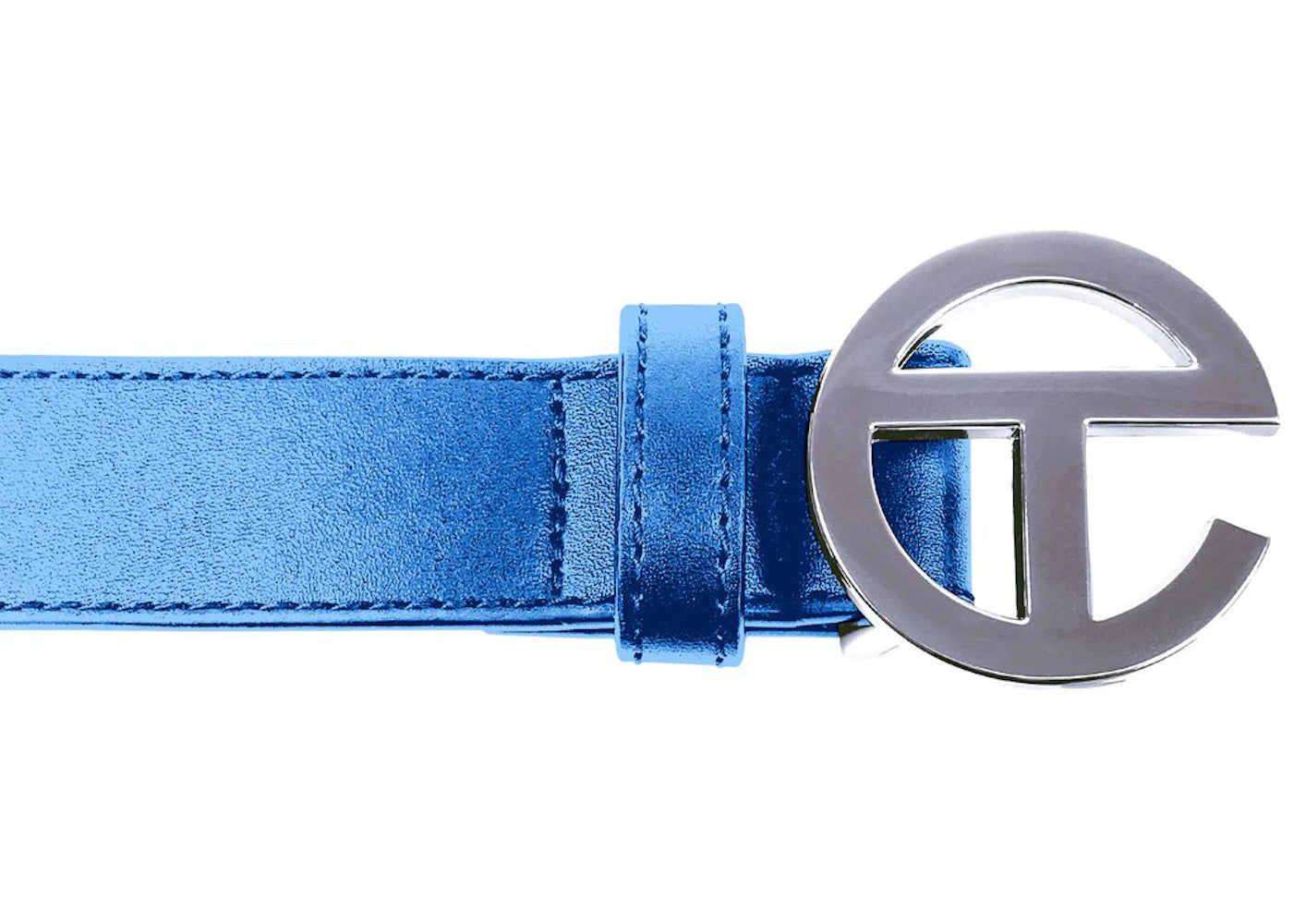 Telfar Logo Belt Cobalt