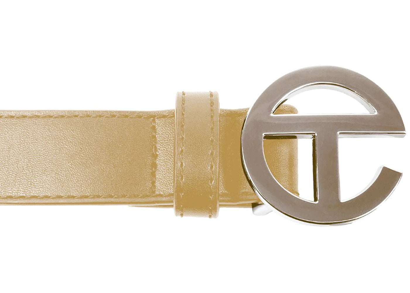 Telfar Logo Belt Cream