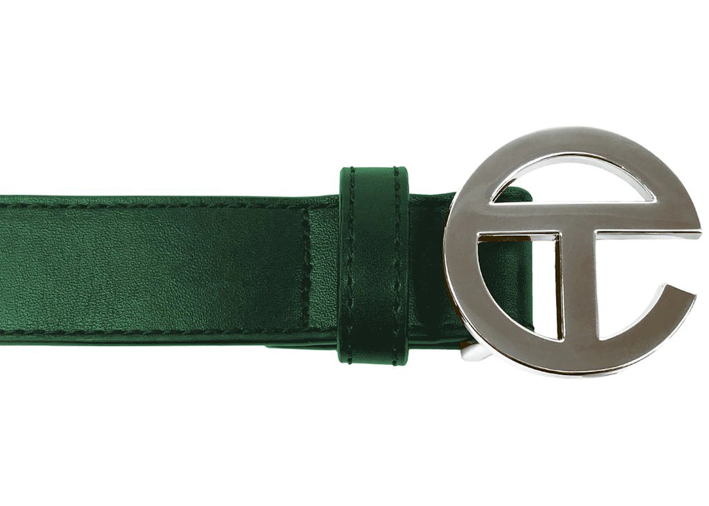 Telfar Logo Belt Dark Olive