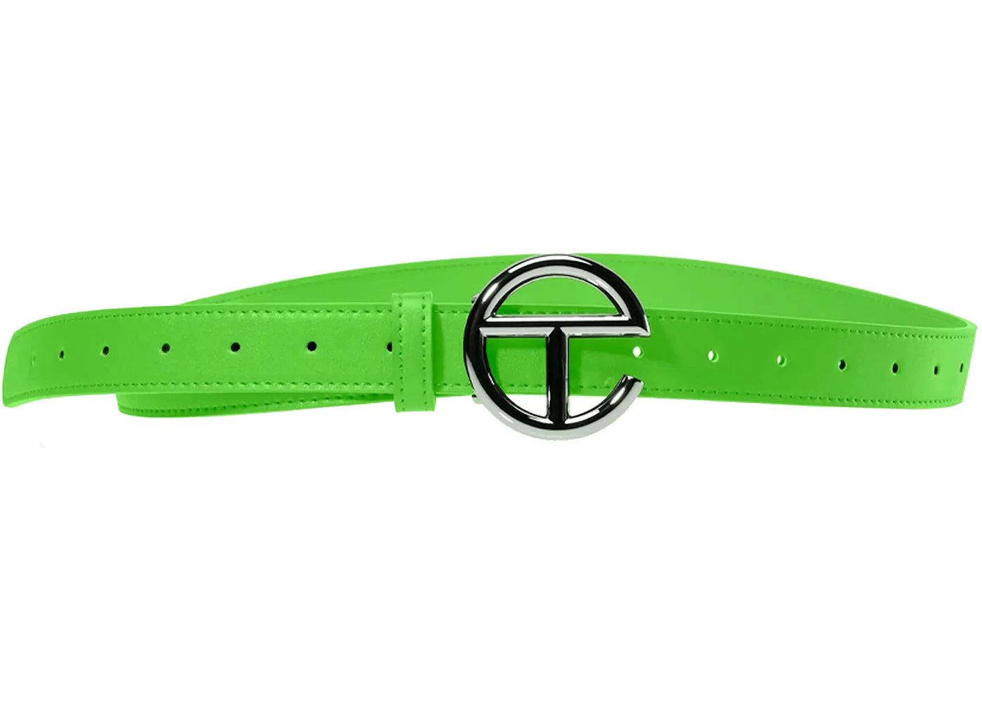 Telfar Logo Belt Highlighter Green