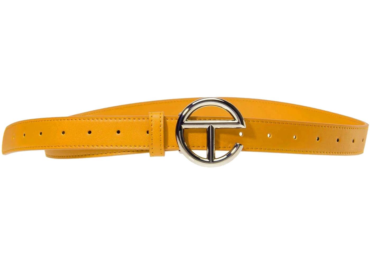 Telfar Logo Belt Mustard