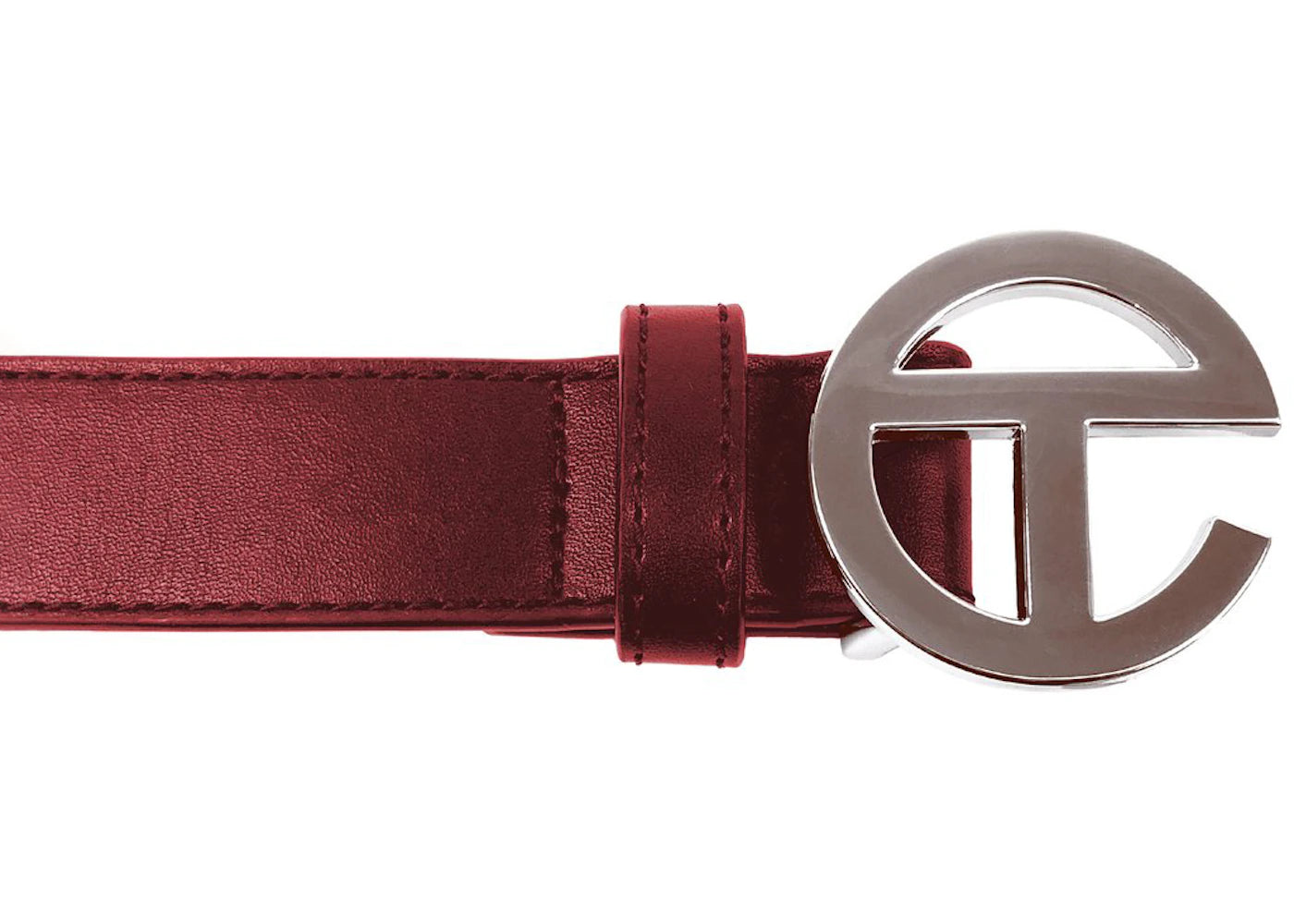 Telfar Logo Belt Oxblood