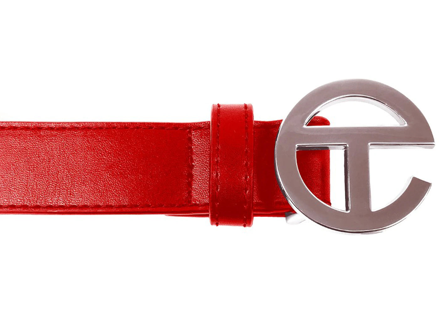 Telfar Logo Belt Red