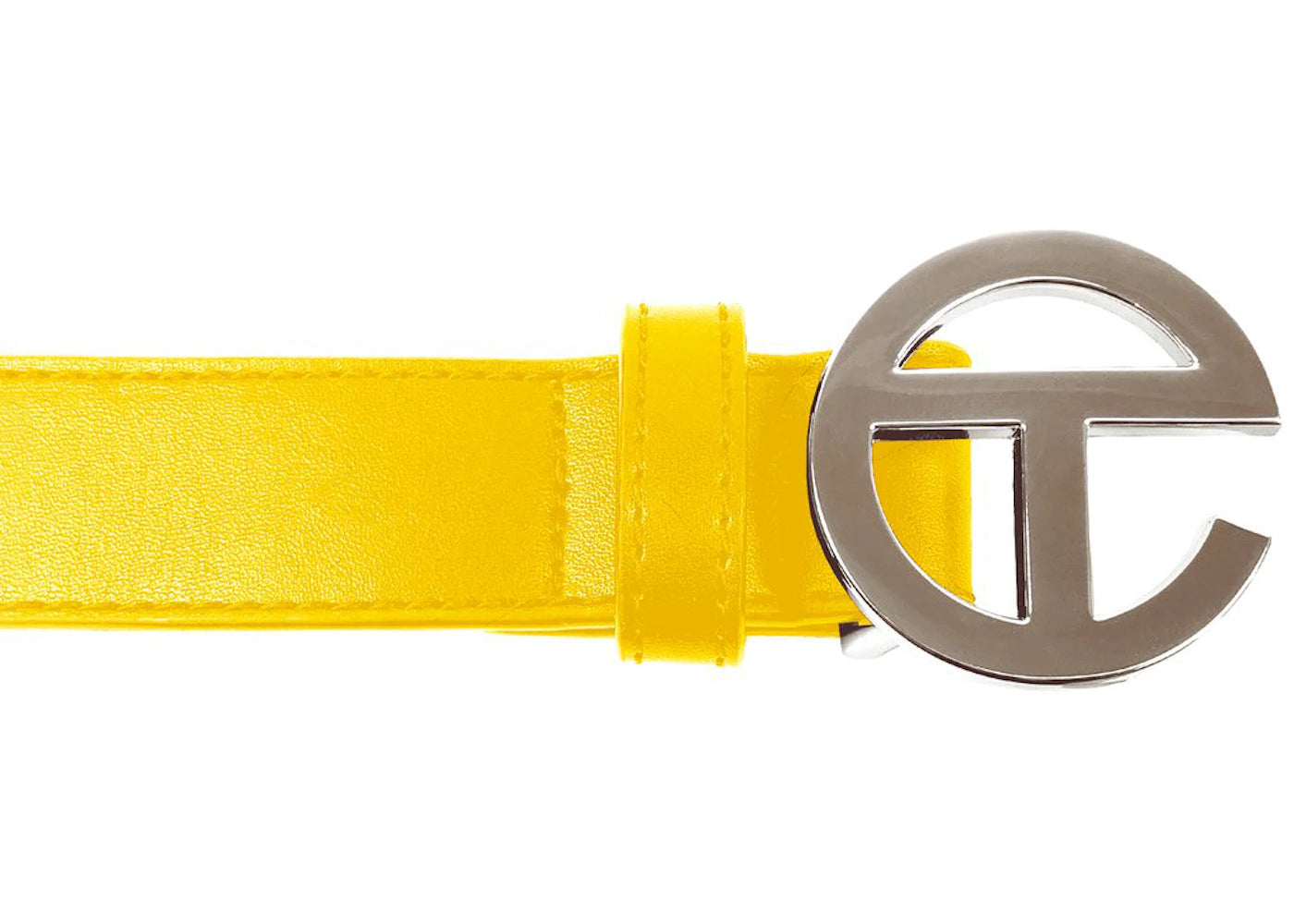 Telfar Logo Belt Yellow