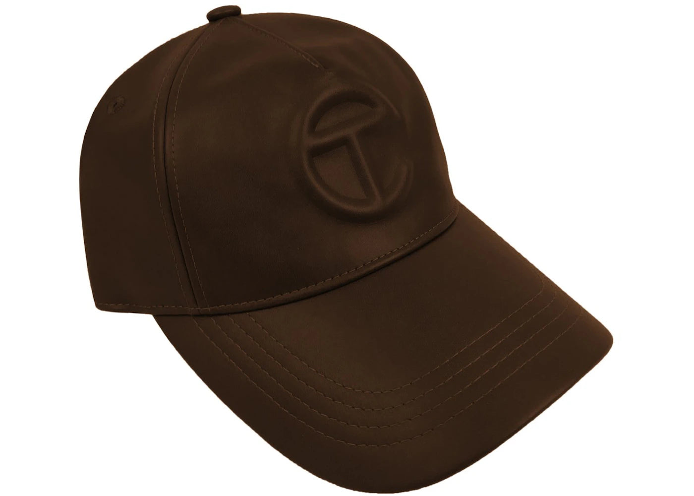 Telfar Logo Embossed Hat Chocolate