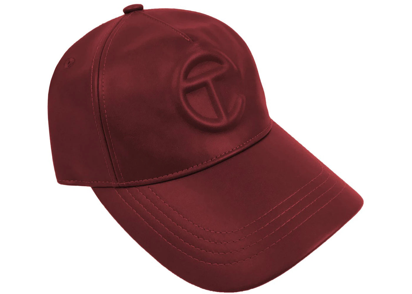 Telfar Logo Embossed Hat Oxblood