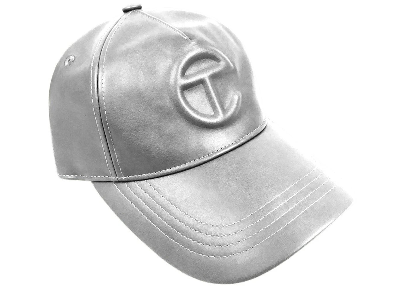 Telfar Logo Embossed Hat Silver