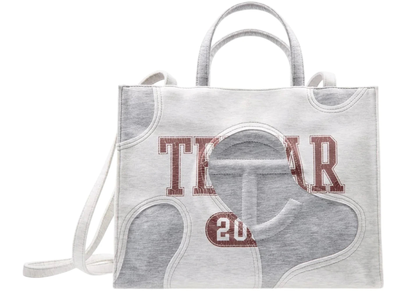 Telfar Medium Camo Shopping Bag Heather Grey
