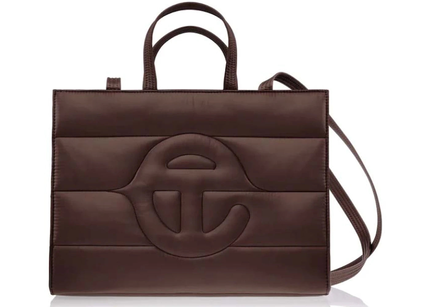 Telfar Medium Puff Shopper Chocolate