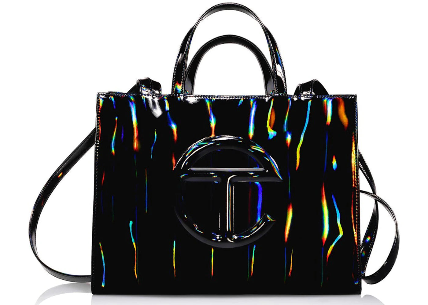 Telfar Medium Shopping Bag Black Rainbow