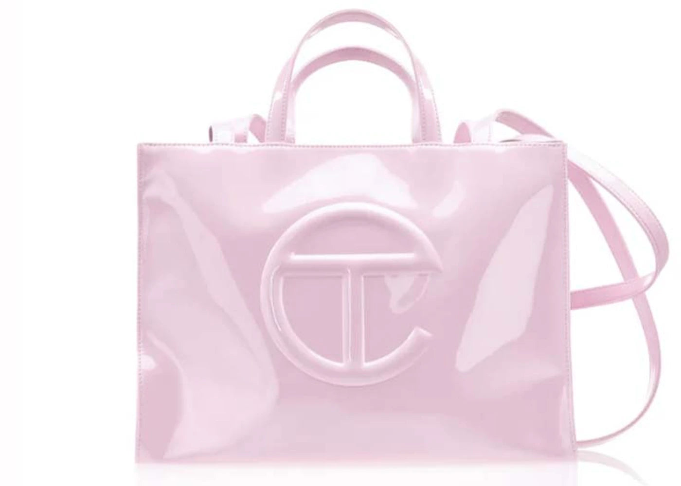 Telfar Medium Shopping Bag Bubblegum Patent